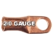 2/0 AWG Seamless Tubular Copper Lugs with Flared Ends
