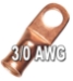 H.D. Seamless Copper Lugs with Flared Ends
