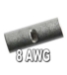 Non-Insulated Seamless Butt Connectors  8 AWG