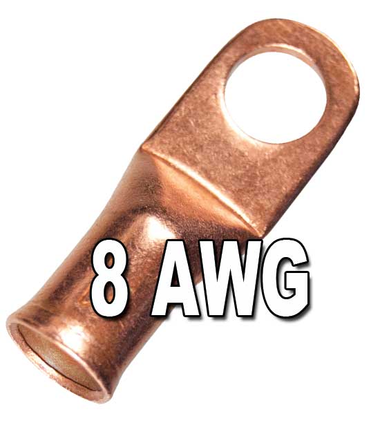 H.D. Seamless Copper Lugs with Flared Ends