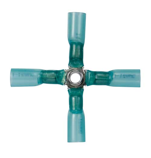 Heated shrink insulated- crimp seal 