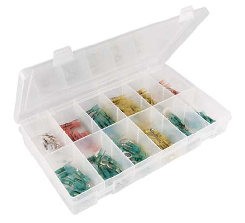 130 Pcs Heat Shrink & Solder Seal Terminal Kit