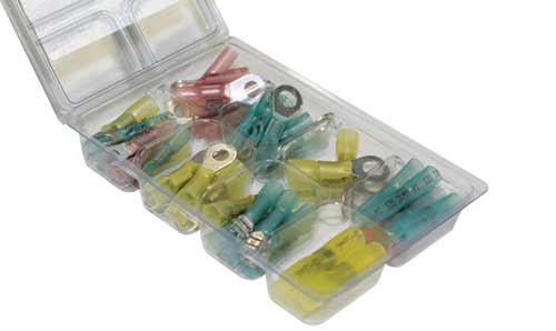 60 Pcs. Heat Shrink Solder Seal Terminal Kit