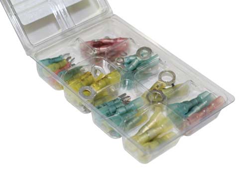 60 Pcs. Heat Shrink Crimp & Solder Seal Terminal Kit